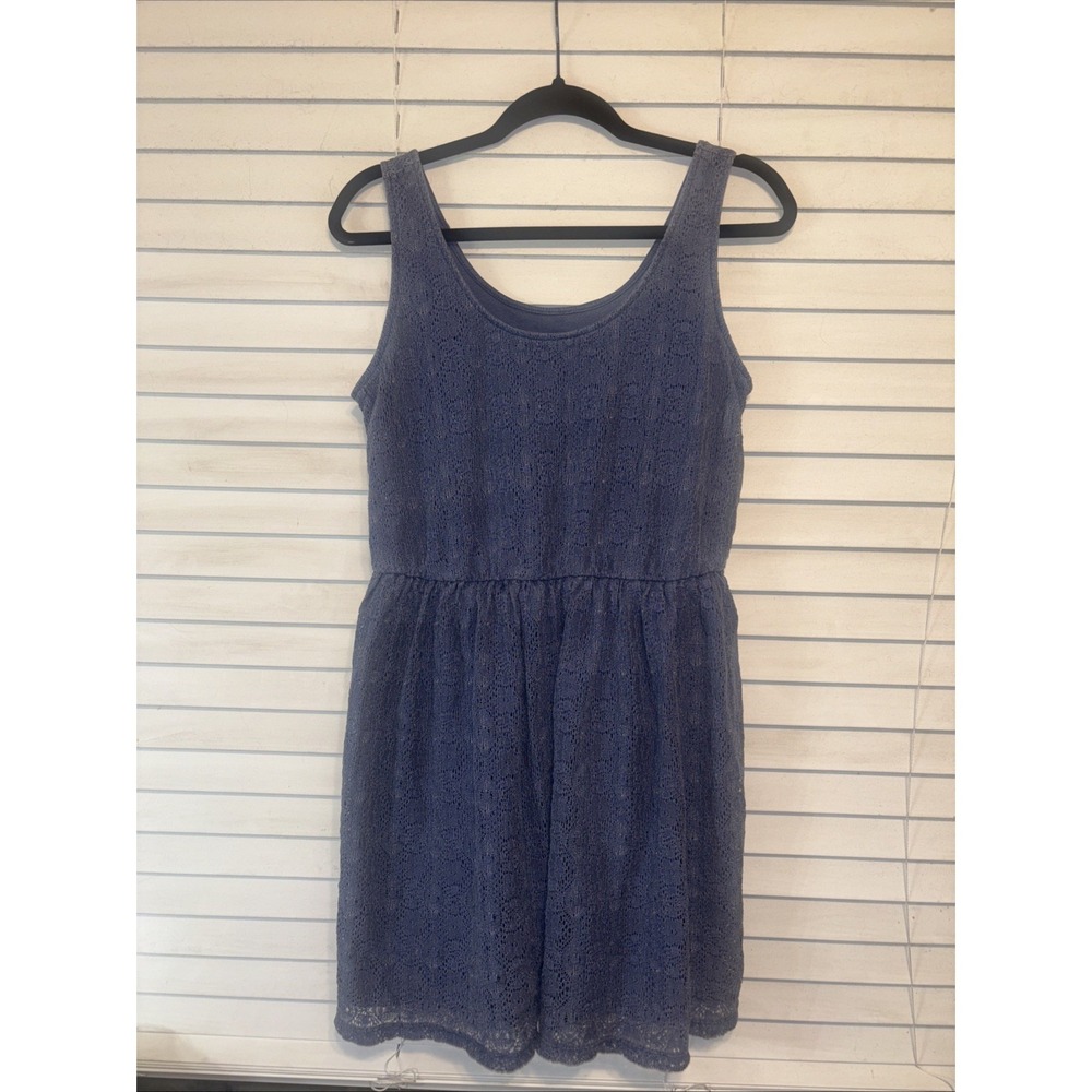 Mossimo Blue Lace A Line‎ Sundress Sz Large